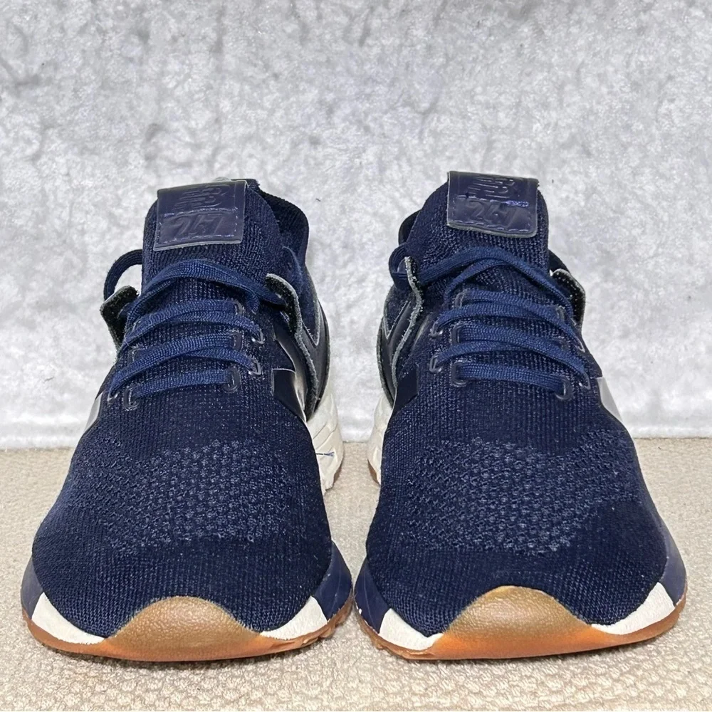 New Balance Mens Blue 247 Deconstructed Lightweight Running Sneakers Shoes SZ 10